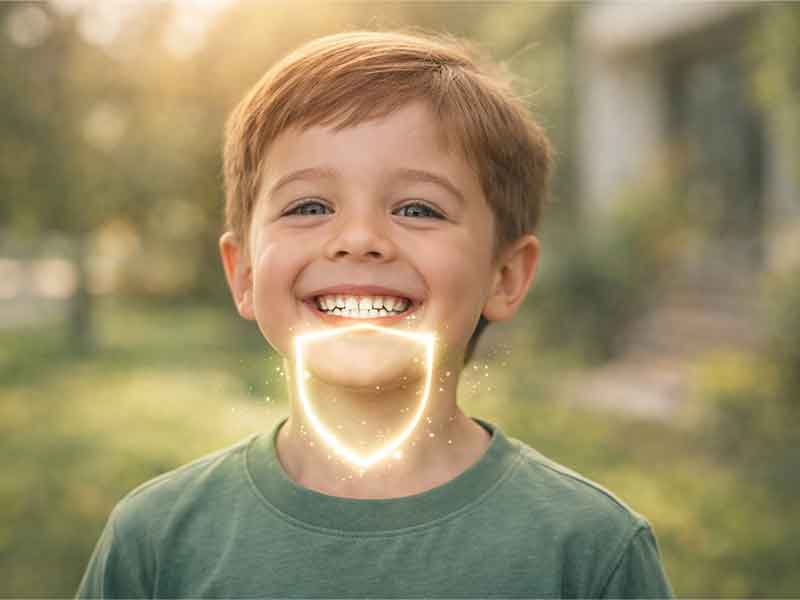 Fluoride treatment for children dental care